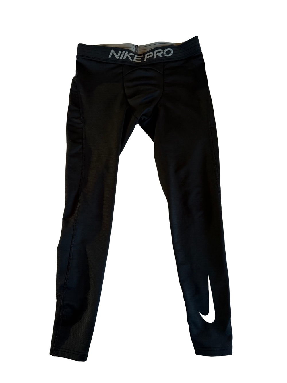 Nike Pro Mens Dri FIT Compression Tights Black Leggings L Football Sports School